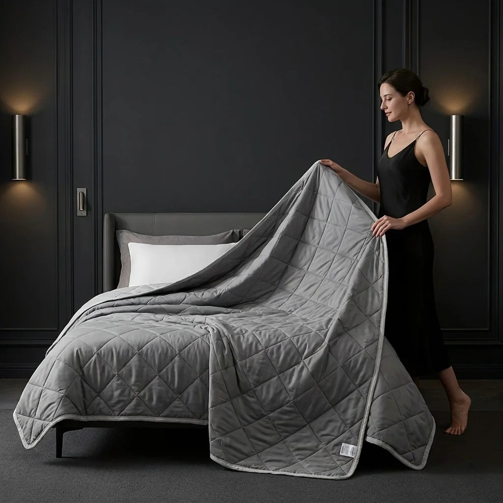 Queen Size Cooling Blanket - Breathable & Lightweight Cooling Comforter, Ice Silk Thin Quilt for Hot Weather & Airy Rooms