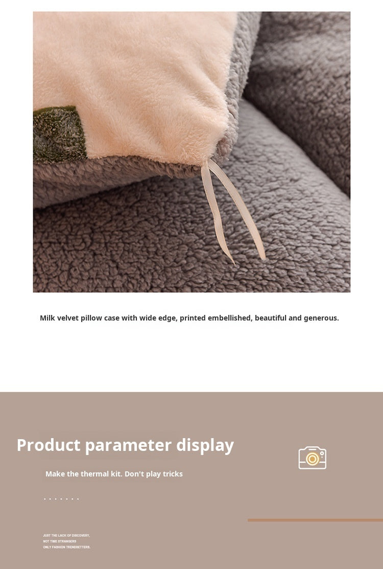 Lamb Fleece Blanket Winter Comforter Thickened Quilts Double-sided Velvet Warm Quilt Single Double Dormitory Milk Fleece Core